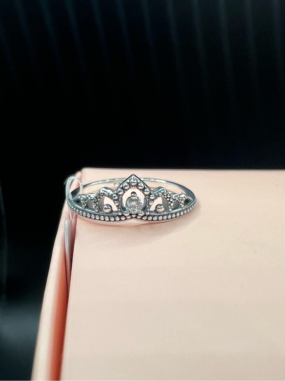 Pandora Regal Beaded Tiara Ring, Size: 58/ 8.5
